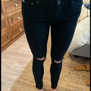 AG The Legging Ankle Super Skinny Ankle. Black 27R